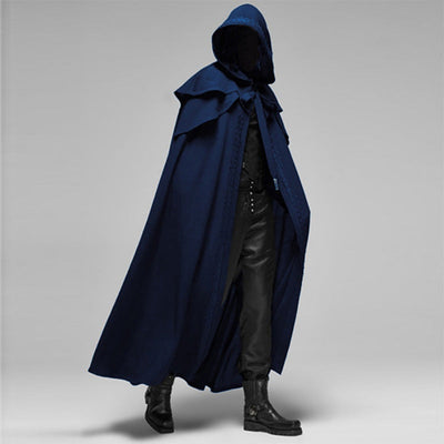Cloak - Hooded - Open Front - Long Cape - Outerwear-Grace Aura