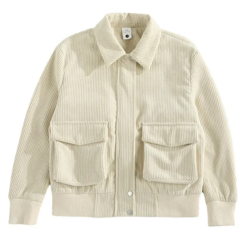Corduroy Jacket - Pockets - Short - Chord Jackets - Men's Jacket-Grace Aura