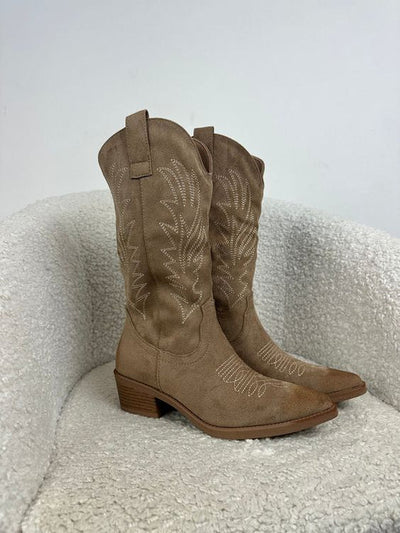 Cowgirl Boots - Western - Block Heel - Cowboy Boots - Women's Boots-Grace Aura