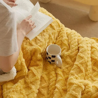Cozy Sherpa Blanket - Fluffy - Winter - Plush Blanket - Fleece Blanket-Grace Aura
