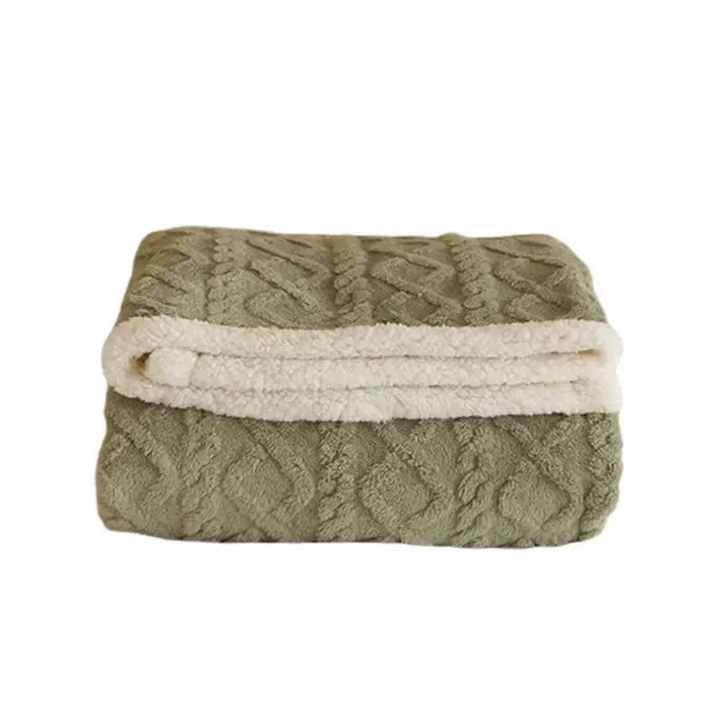 Cozy Sherpa Blanket - Fluffy - Winter - Plush Blanket - Fleece Blanket-Grace Aura