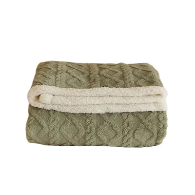 Cozy Sherpa Blanket - Fluffy - Winter - Plush Blanket - Fleece Blanket-Grace Aura