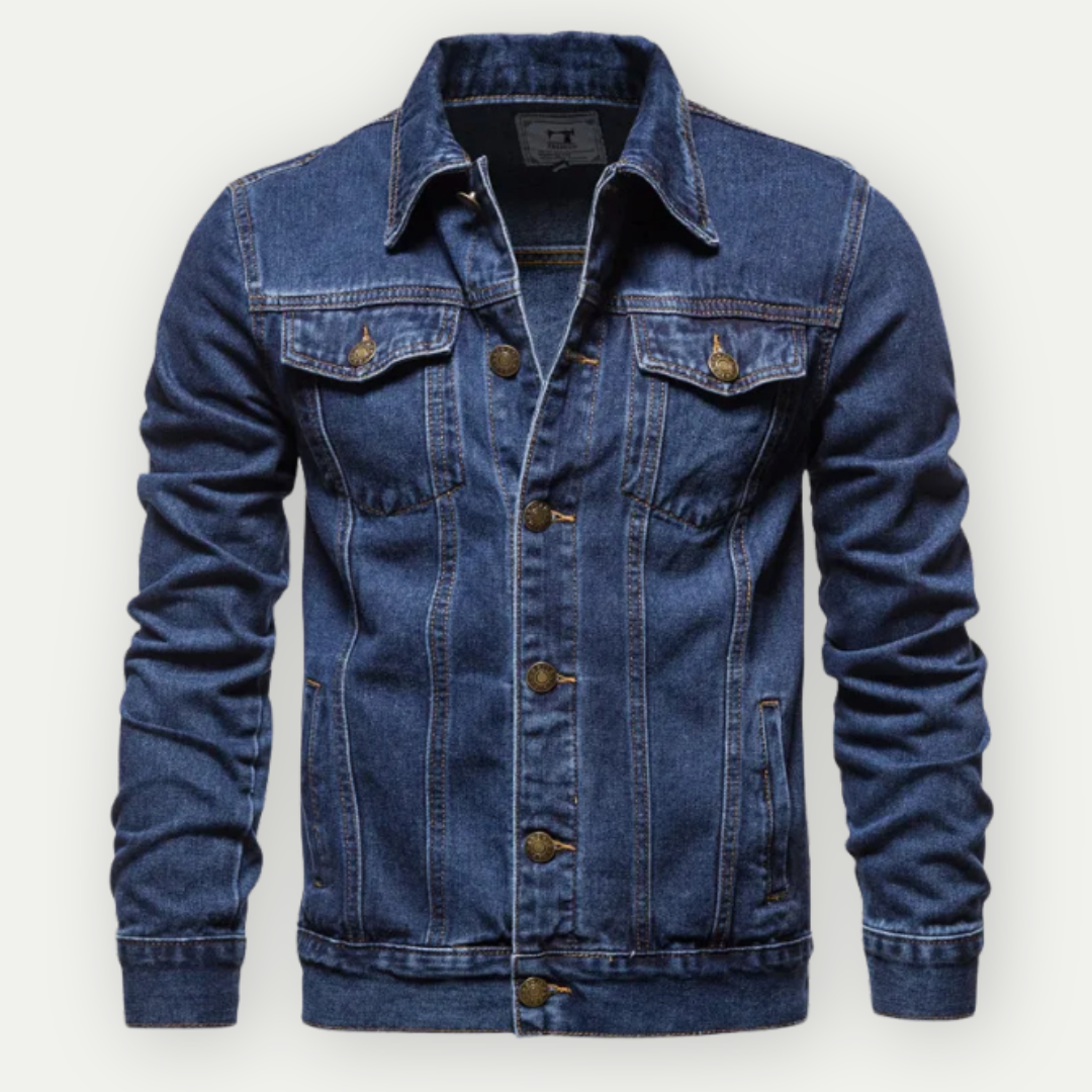 Denim Jacket - Classic - Regular Fit - Jean Jacket - Mens Denim Jacket-Grace Aura