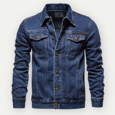 Denim Jacket - Classic - Regular Fit - Jean Jacket - Mens Denim Jacket-Grace Aura