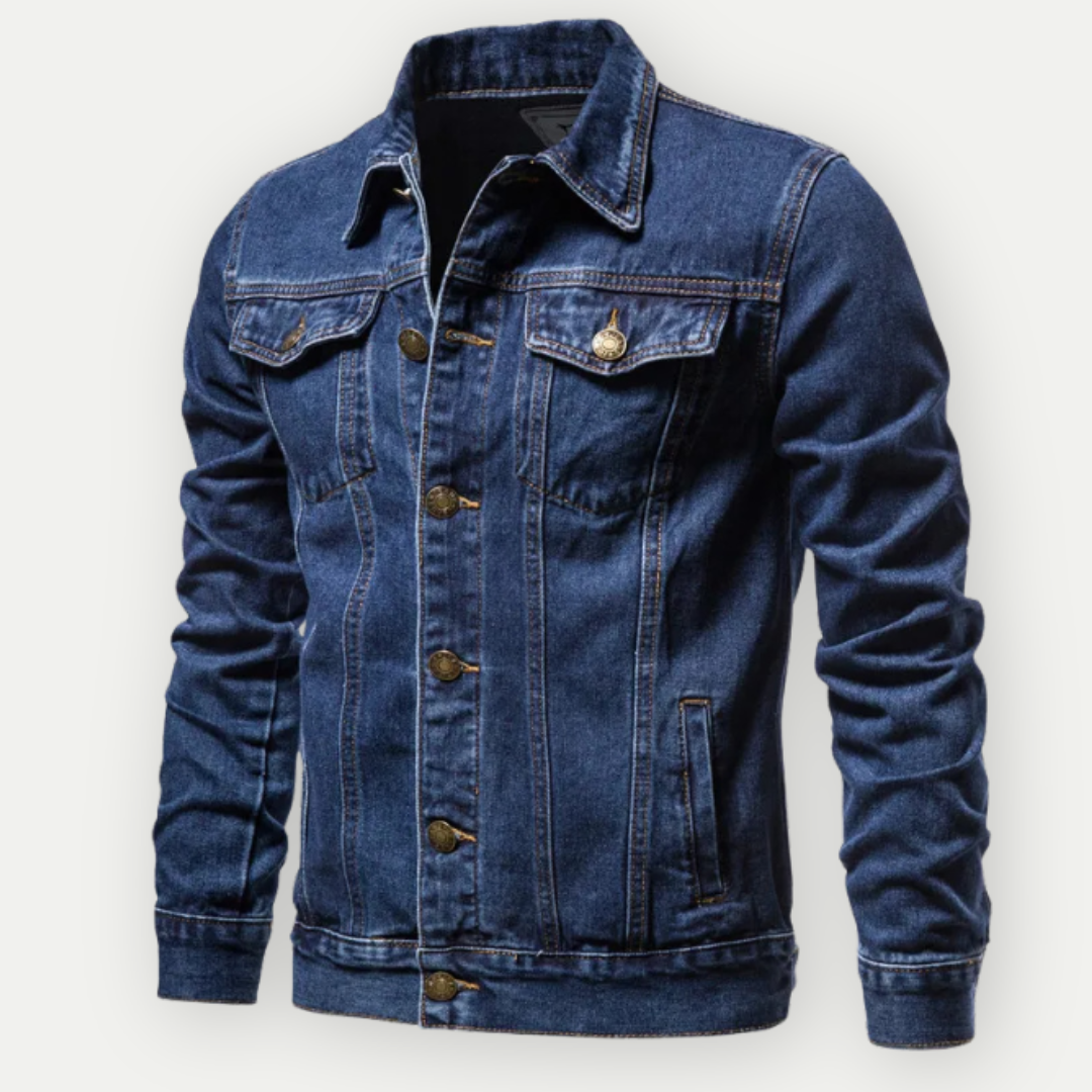 Denim Jacket - Classic - Regular Fit - Jean Jacket - Mens Denim Jacket-Grace Aura