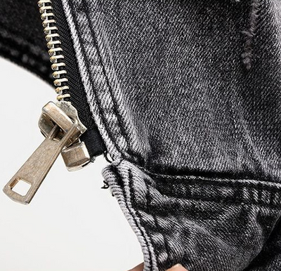 Denim Vest - Dark Gray - Sleeveless - Denim Gilet - Women's Denim Vest-Grace Aura