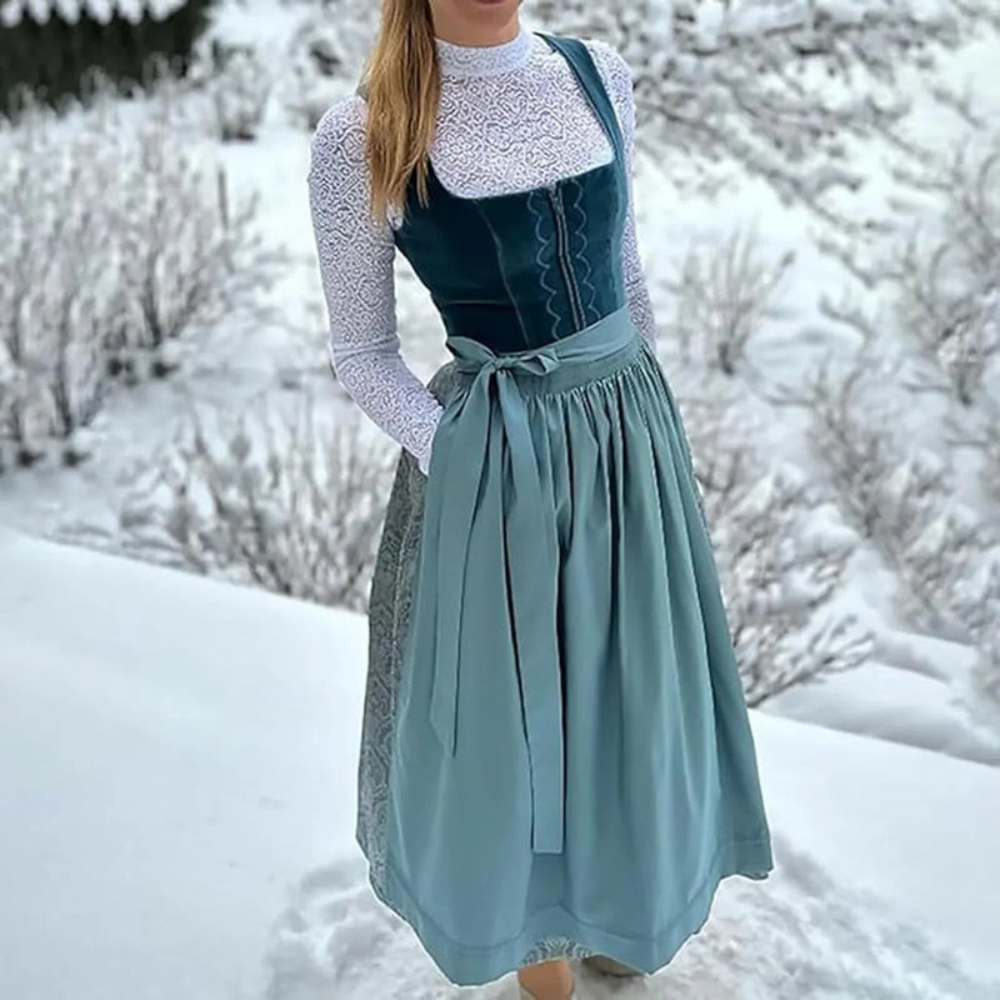 Dirndl | Traditional | Blue | Dirndl Dress | Dirndl Oktoberfest-Grace Aura