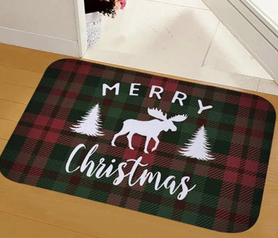 Door Mat - Anti-Slip Christmas Decor Funny Santa Carpet-Grace Aura