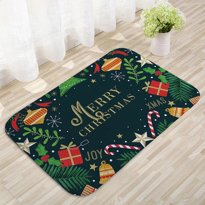 Door Mat - Anti-Slip Christmas Decor Funny Santa Carpet-Grace Aura