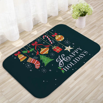 Door Mat - Anti-Slip Christmas Decor Funny Santa Carpet-Grace Aura