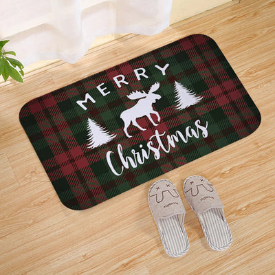 Door Mat - Anti-Slip Christmas Decor Funny Santa Carpet-Grace Aura