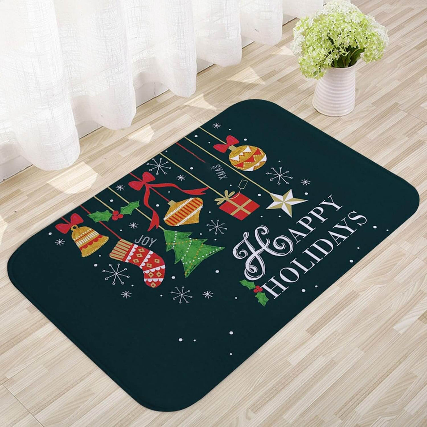 Door Mat - Anti-Slip Christmas Decor Funny Santa Carpet-Grace Aura