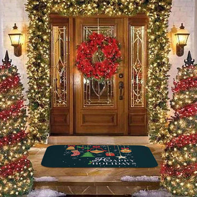 Door Mat - Anti-Slip Christmas Decor Funny Santa Carpet-Grace Aura