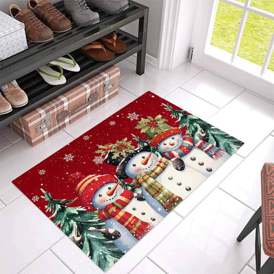 Door Mat - Anti-Slip Christmas Decor Funny Santa Carpet-Grace Aura