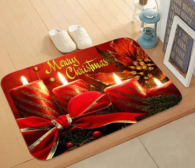 Door Mat - Anti-Slip Christmas Decor Funny Santa Carpet-Grace Aura