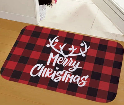 Door Mat - Anti-Slip Christmas Decor Funny Santa Carpet-Grace Aura