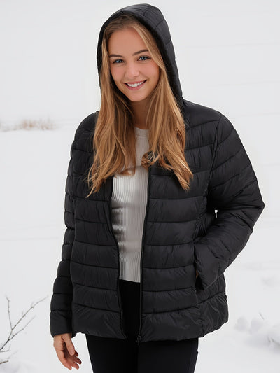 Down Jacket | Hooded | Lightweight | Puffer Jacket | Women's Winter Jackets -Grace Aura