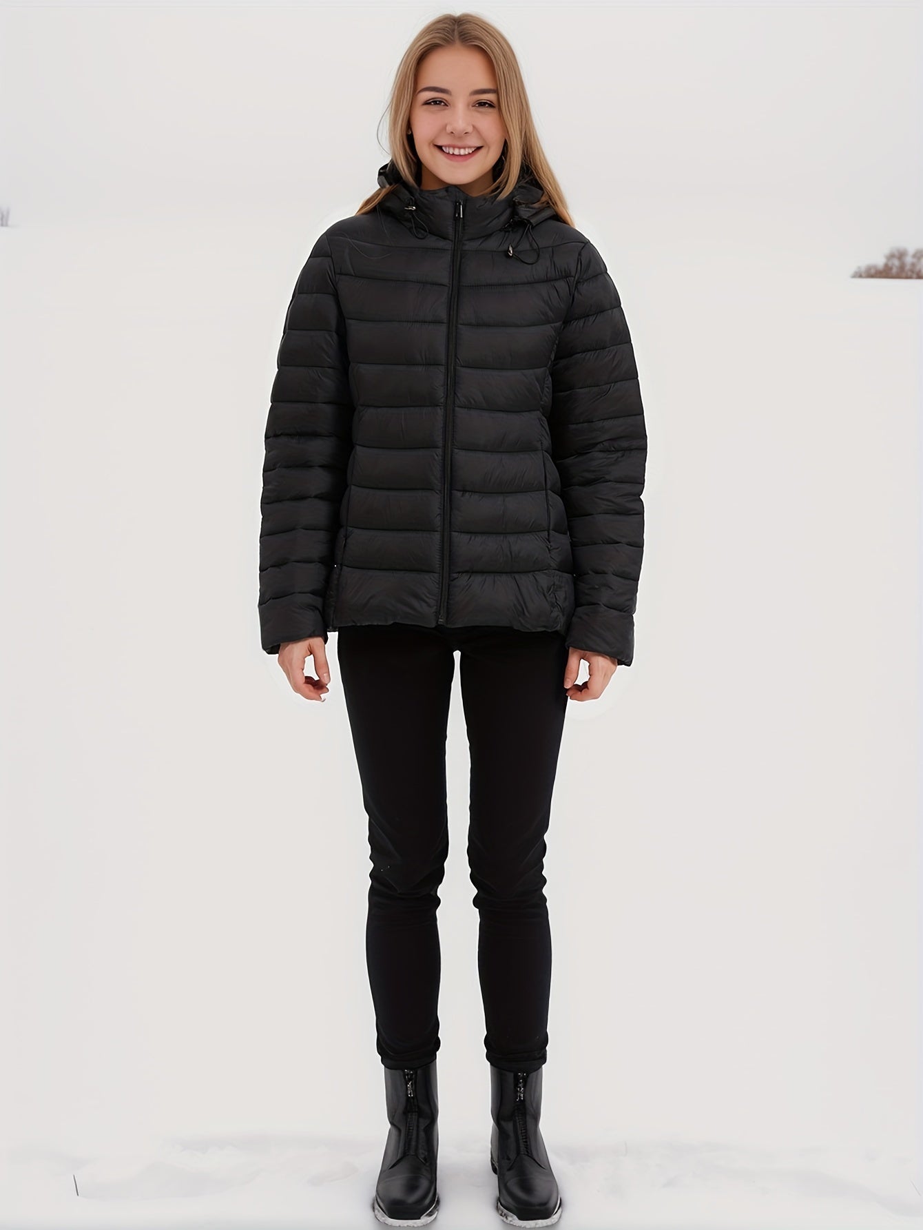 Down Jacket | Hooded | Lightweight | Puffer Jacket | Women's Winter Jackets -Grace Aura