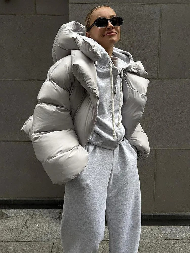 Down Jacket - Short - Padded - Winter Jacket - Puffer Jacket Women-Grace Aura