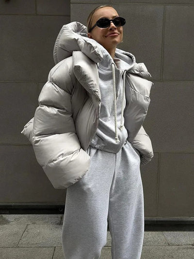 Down Jacket - Short - Padded - Winter Jacket - Puffer Jacket Women-Grace Aura