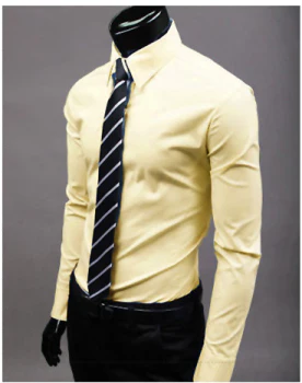 Dress Shirt - Long Sleeve - Slim Fit - Button-Up Shirt - Men's Shirts-Grace Aura