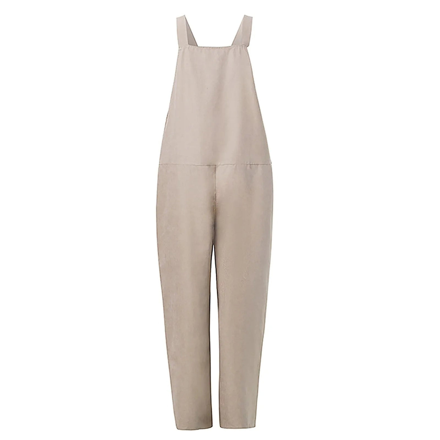 Dungarees - Women's Sleeveless Loose Fit Linen Overalls Jumpsuit-Grace Aura