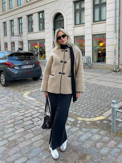Faux Fur Coat - Oversized - Fluffy - Fake Fur Jacket - Women's Winter Coats and Jackets-Grace Aura