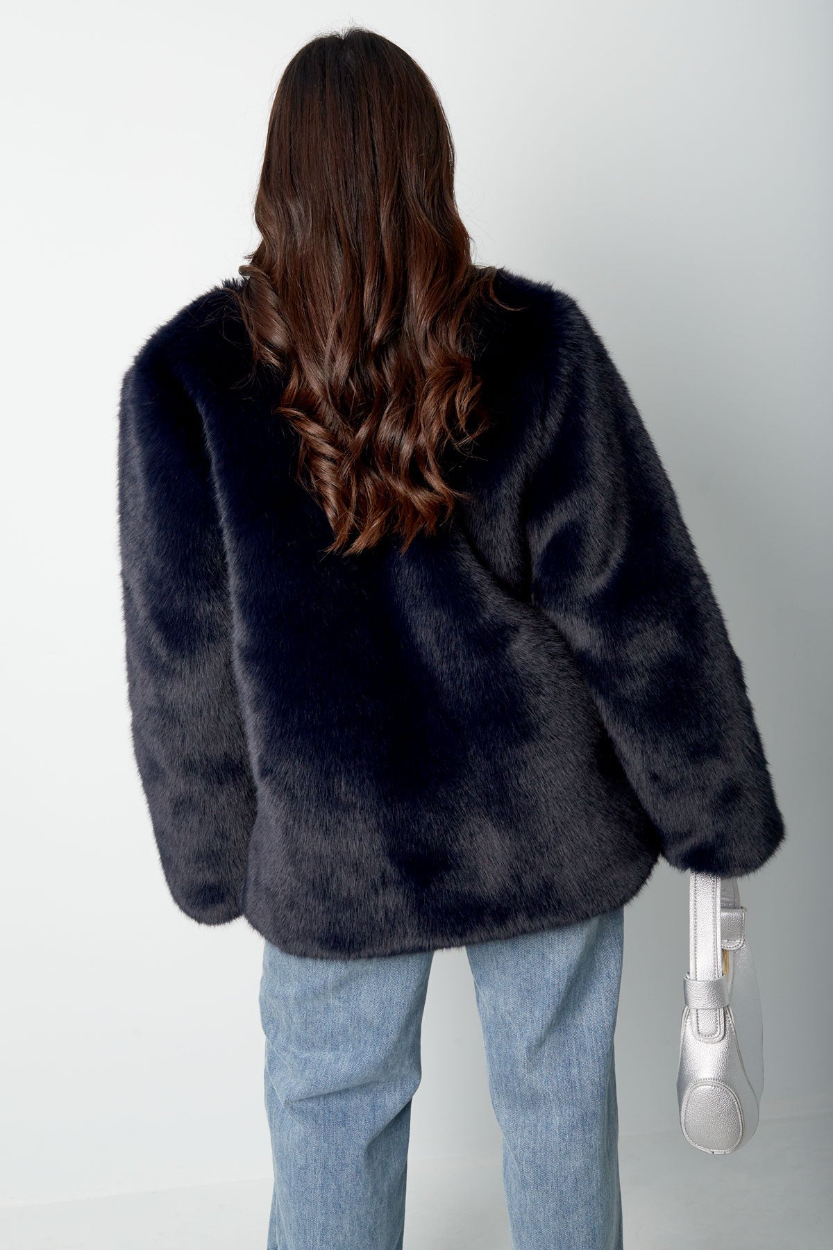Faux Fur Coat - Women's Fluffy Fake Fur Jacket for Winter-Grace Aura
