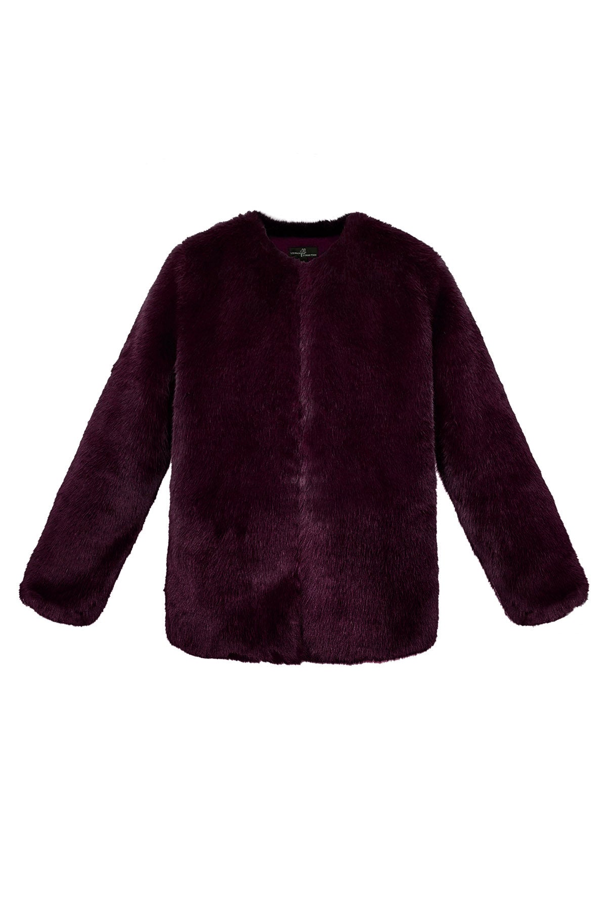 Faux Fur Coat - Women's Fluffy Fake Fur Jacket for Winter-Grace Aura
