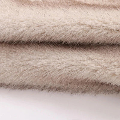 Faux Fur Jacket - Women's Short Fluffy Fake Fur Jacket -Grace Aura