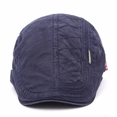 Flat Cap - Adjustable - Canvas - British Caps - Mens Flat Hats-Grace Aura