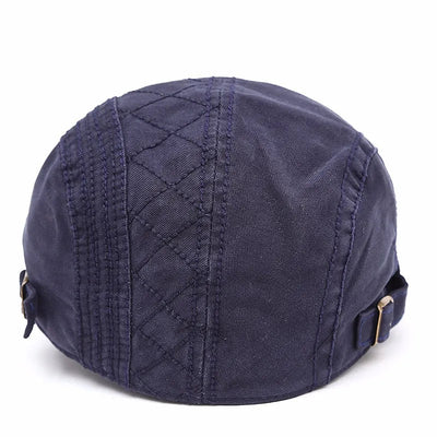 Flat Cap - Adjustable - Canvas - British Caps - Mens Flat Hats-Grace Aura