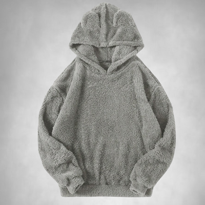 Fleece Hoodie - Bear Ear - Warm - Pullover Hoodie - Women's Hoodie-Grace Aura