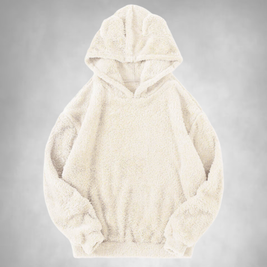 Fleece Hoodie - Bear Ear - Warm - Pullover Hoodie - Women's Hoodie-Grace Aura