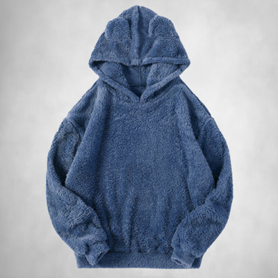 Fleece Hoodie - Bear Ear - Warm - Pullover Hoodie - Women's Hoodie-Grace Aura