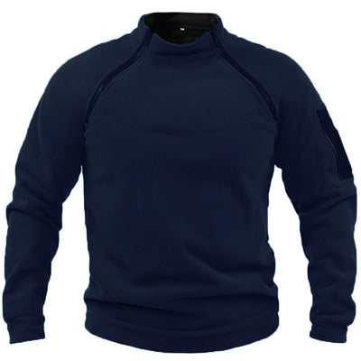Fleece Jacket - Warm - Pockets - Tactical Fleece - Men's Zip-Up Fleece-Grace Aura