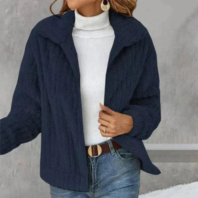 Fleece Jacket - Zip-Up - Warm - Faux Fur Jacket - Women's Jacket-Grace Aura