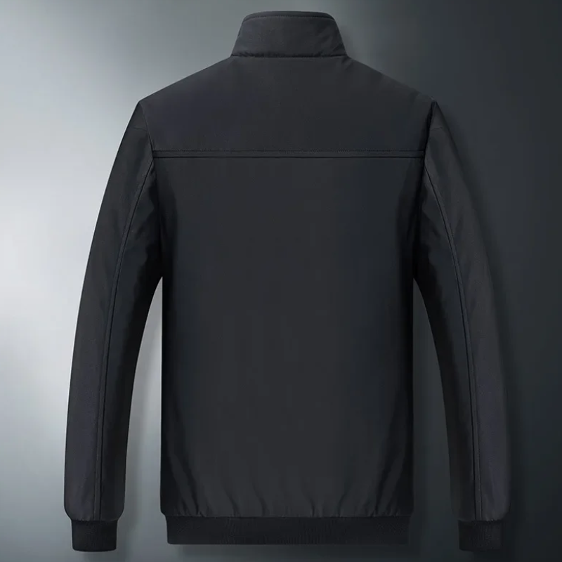 Fleece Lined Jacket - Men's Windproof Zip-Up Autumn and Winter Jacket-Grace Aura