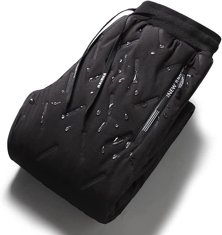 Fleece Lined Pants - Drawstring - Quilted - Winter Pants - Men's Pants-Grace Aura