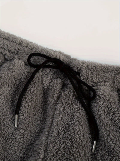Fleece Loungewear - Comfy Two-Piece Teddy Hoodie and Sweatpants Set-Grace Aura