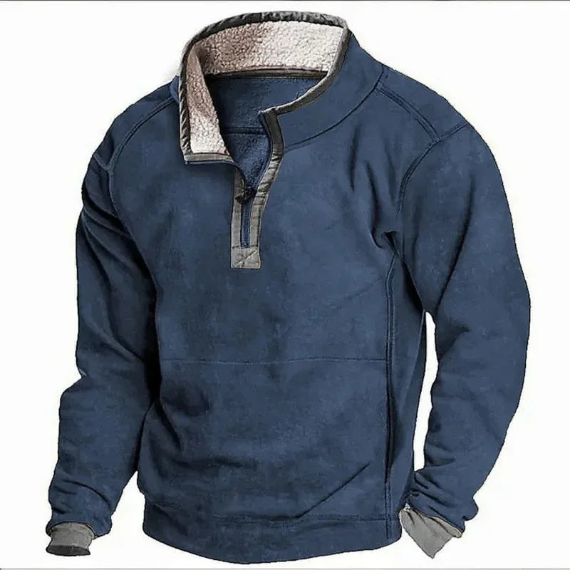 Fleece Sweater | Quarter Zip | Half Zip | Fleece Pullover | Men's Winter Clothes-Grace Aura