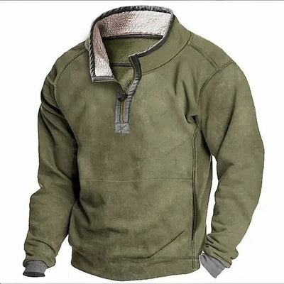 Fleece Sweater | Quarter Zip | Half Zip | Fleece Pullover | Men's Winter Clothes-Grace Aura