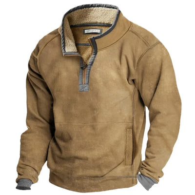 Fleece Sweater | Quarter Zip | Half Zip | Fleece Pullover | Men's Winter Clothes-Grace Aura