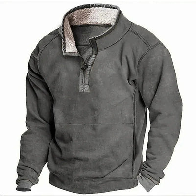Fleece Sweater | Quarter Zip | Half Zip | Fleece Pullover | Men's Winter Clothes-Grace Aura