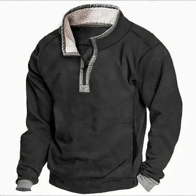 Fleece Sweater | Quarter Zip | Half Zip | Fleece Pullover | Men's Winter Clothes-Grace Aura
