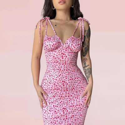 Floral Swing Maxi Dress-Grace Aura