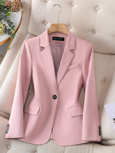 Formal Blazer - Single Breasted Stylish Blazer Jacket for Women-Grace Aura