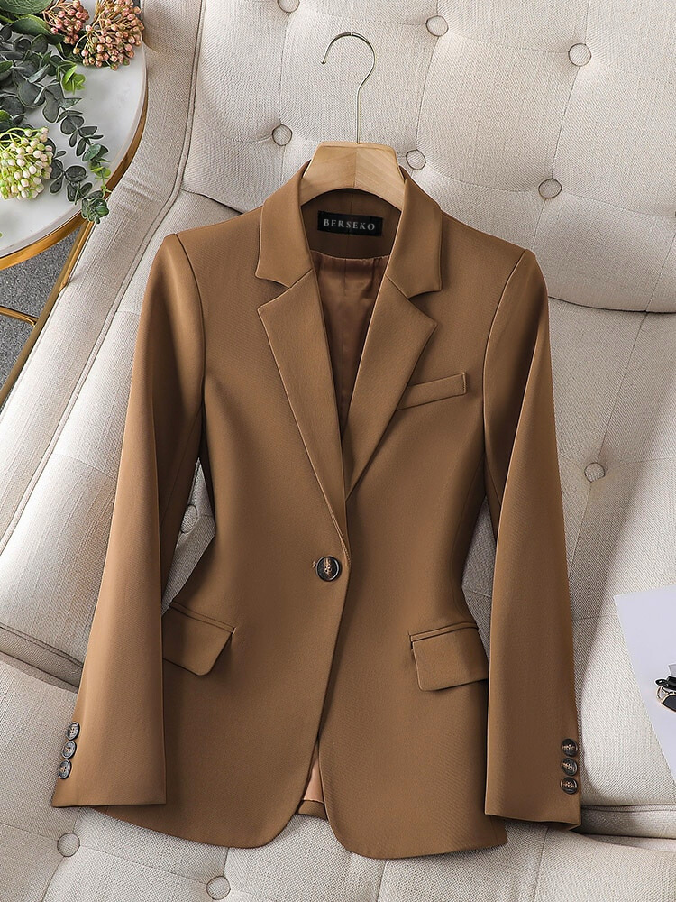 Formal Blazer - Single Breasted Stylish Blazer Jacket for Women-Grace Aura