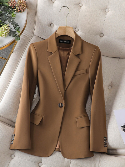 Formal Blazer - Single Breasted Stylish Blazer Jacket for Women-Grace Aura