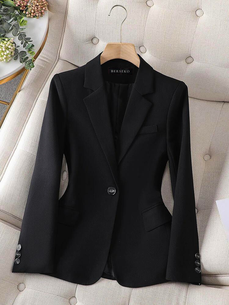 Formal Blazer - Single Breasted Stylish Blazer Jacket for Women-Grace Aura